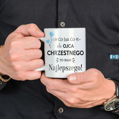 Chrzest Kubek dla Chrzestnego Najlepszy Ojciec Chrzestny Personalizacja